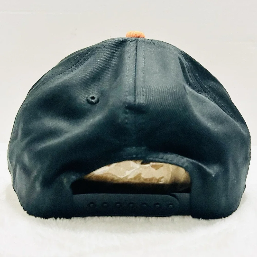 American Needle Anaheim Ducks Corduroy Hat Cap A-Frame Snapback Adjustable Black